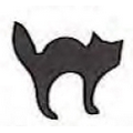 Mylar Shapes Scare-d- Cat (2")